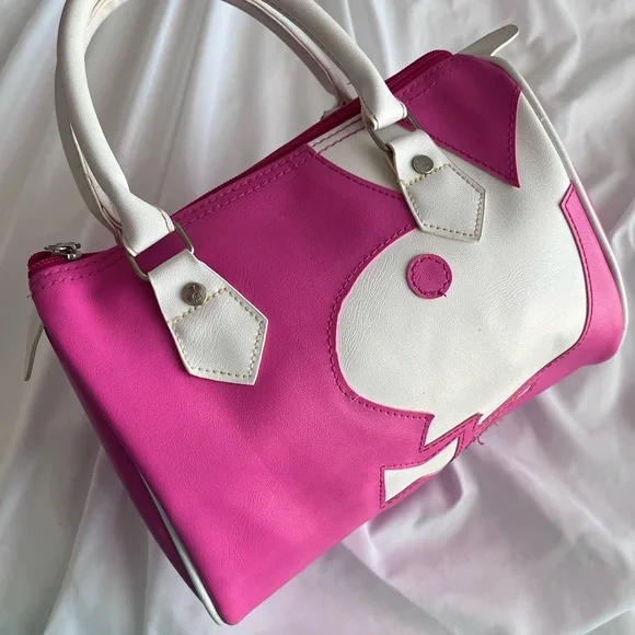 Playboy Y2K Baby Pink Medium Bowler Bag - Picture 4 of 8